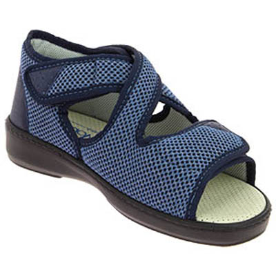 Podowell Athena sandals blue velcro and open toes