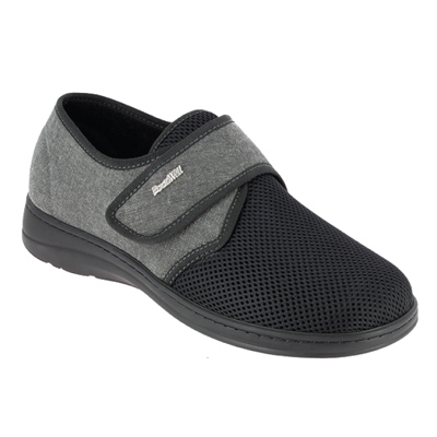 Podowell Pierrick black casual shoes stretchable forefront